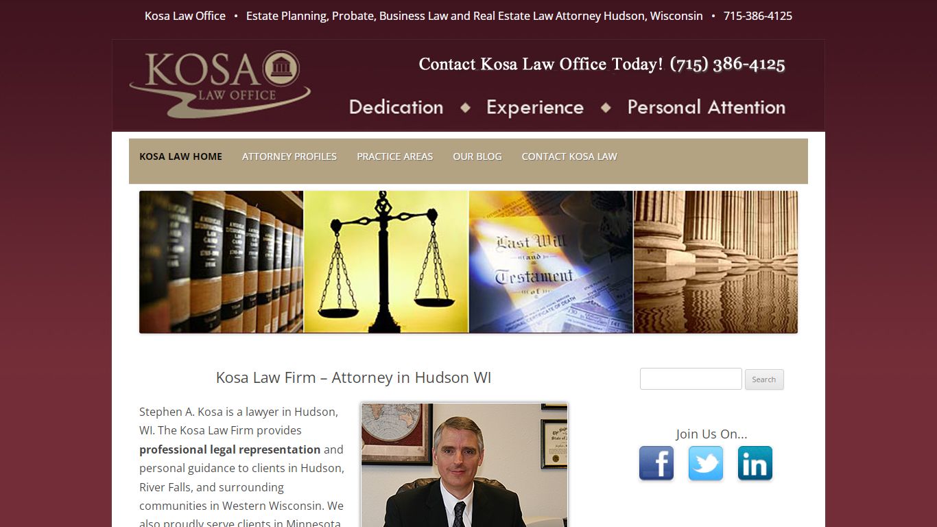 Attorney Hudson WI | Stephen A Kosa | Kosa Law Firm